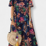 Kareela Vestido Largo Floral Colección Elegancia Exclusiva