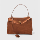Henna Bolso De Hombro Ante Vegano Cierre Dorado Exclusivo