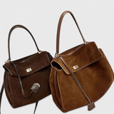 Henna Bolso De Hombro Ante Vegano Cierre Dorado Exclusivo