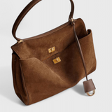 Henna Bolso De Hombro Ante Vegano Cierre Dorado Exclusivo