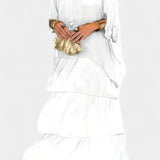 Caroline Vestido Maxi Colección Boho Volantes Exclusiva