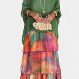 Caroline Vestido Maxi Batwing Estampado Edición Limitada