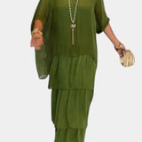 Caroline Vestido Maxi Colección Boho Volantes Exclusiva