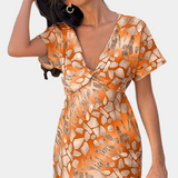 Triana Vestido Estampado Abstracto Colección Exclusiva