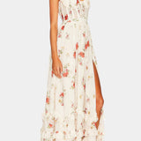 Luna Vestido Maxi con Corsé Floral Silueta Exclusiva