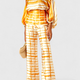 Sybella Conjunto Hombros Descubiertos Pantalones Elite Privé