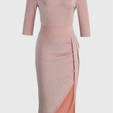 Alexa Vestido Maxi Tejido Luminoso Colección Exclusiva