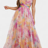 Ingrid Vestido Maxi Floral Con Escote En V Exclusivo