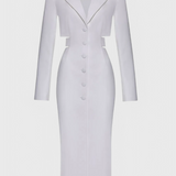 Bernice Vestido Blazer Midi De Corte Selecta Sastrería
