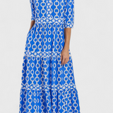 Casilda Vestido Midi Estampado De Cadenas Exclusivo