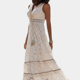 Melina Jonna Vestido Maxi de Encaje Boho Exclusivo