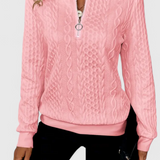Zoey Jersey de Punto Premium con Cremallera Pulida Exclusiva