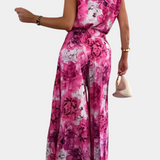 Liora Conjunto Minimalismo Exclusivo Top Pantalón Plisado