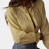 Catarina Blusa Encaje Colección Lujo Exclusiva Detalles