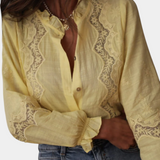 Catarina Blusa Encaje Colección Lujo Exclusiva Detalles