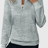 Zoey Jersey de Punto Premium con Cremallera Pulida Exclusiva