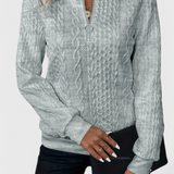 Zoey Jersey de Punto Premium con Cremallera Pulida Exclusiva