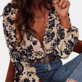 Noa Camisa Floral de Viscosa Con Estampado Exclusivo