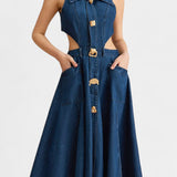 Alia Vestido de Mezclilla con Corte Moderno Exclusivo