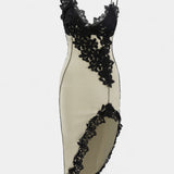 Diana Vestido Midi Con Encaje Asimétrico Edición Limitada