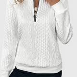 Zoey Jersey de Punto Premium con Cremallera Pulida Exclusiva