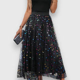 Claudia Hosencollection Falda Plisada Exclusiva Lunares