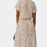 Rovena Vestido Midi Lunares Camisero Colección Exclusiva
