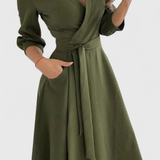 Nadja Vestido Midi Elegante Colección Nadja Exclusiva