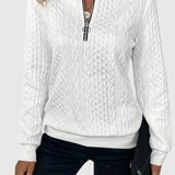 Zoey Jersey de Punto Premium con Cremallera Pulida Exclusiva