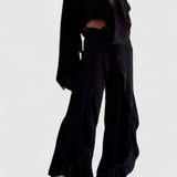 Elsie Conjunto Fluido Kimono Y Pantalón Cruzado Limitada