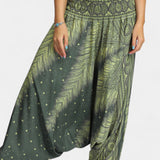 Luna Pantalones Exclusiva Boho Tela Ligera Cintura Elástica