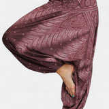 Luna Pantalones Exclusiva Boho Tela Ligera Cintura Elástica