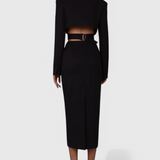 Bernice Vestido Blazer Midi De Corte Selecta Sastrería