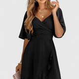 Dosha Vestido Mini Fruncido Elegante Colección Luxe