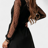Calandra Vestido Mini Elegante Con Escote Exclusivo