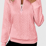 Zoey Jersey de Punto Premium con Cremallera Pulida Exclusiva