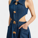 Alia Vestido de Mezclilla con Corte Moderno Exclusivo