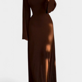 Livia Vestido Punto Suave Con Cintura Midi Colección