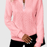 Zoey Jersey de Punto Premium con Cremallera Pulida Exclusiva