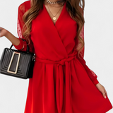 Calandra Vestido Mini Elegante Con Escote Exclusivo