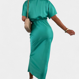 Emryn Vestido Suave Nudo Cruzado Colección Exclusiva