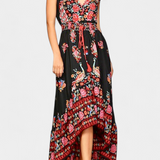 Chiara Vestido Floral Boho Chic Cintura Ajustable Exclusivo