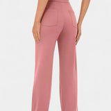 Nova Pantalón Recto Cintura Alta Elástico Transpirable Luxe