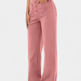 Nova Pantalón Recto Cintura Alta Elástico Transpirable Luxe