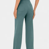 Nova Pantalón Recto Cintura Alta Elástico Transpirable Luxe