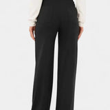 Nova Pantalón Recto Cintura Alta Elástico Transpirable Luxe