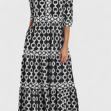 Casilda Vestido Midi Estampado De Cadenas Exclusivo