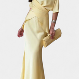Veleda Conjunto Top Cruzado Falda Fluida Exclusiva Premium