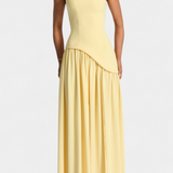 Celaena Vestido Maxi Off Shoulder Chiffon Colección Privada