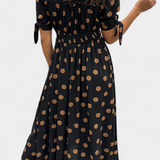 Lizzie Vestido Midi Colección Lunares Exclusiva Elegante